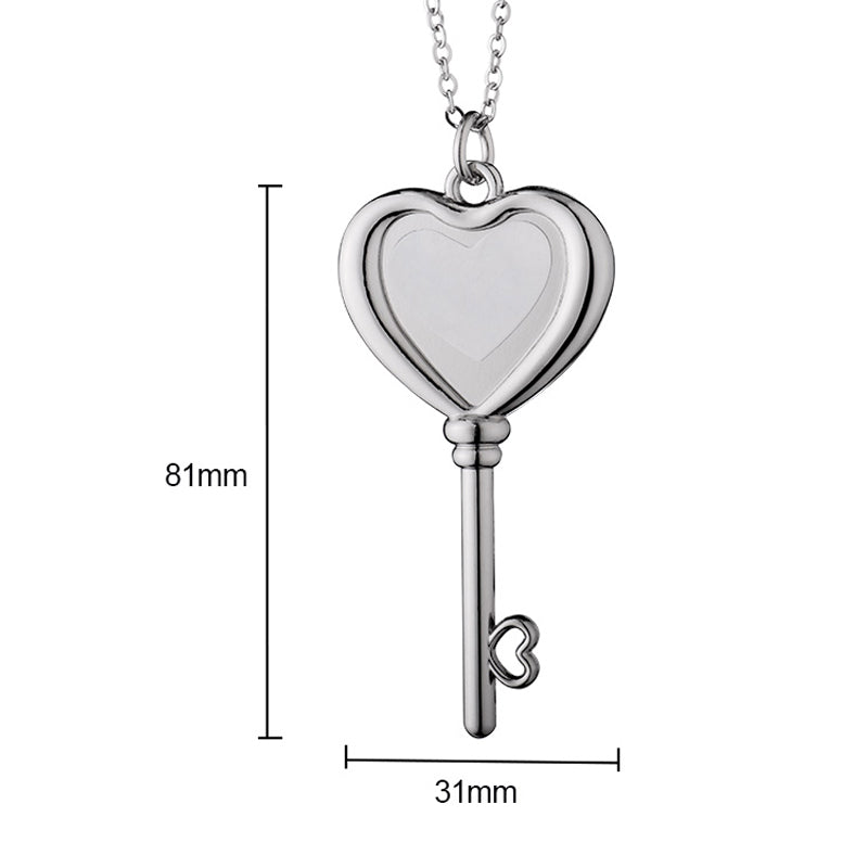 Heart Shaped Sublimation Key Necklace | Point Blanks LLC